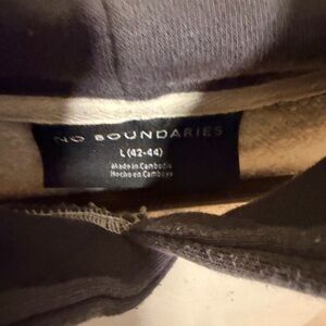 No Boundaries Charcoal Gray Hoodie